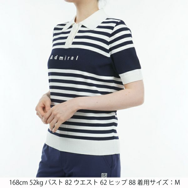 30％OFF】[アドミラル ゴルフ]レディース ボーダーニット ハーフ
