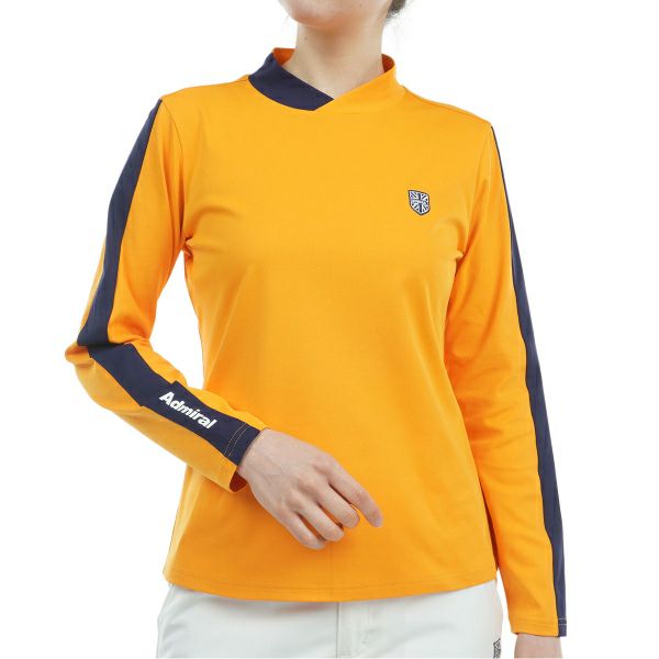 ツアーティー TOUR TEE レディース レディース ストレッチロングスリーブ モックネックシャツ ADLA456 詳細4