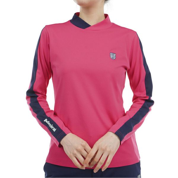 ツアーティー TOUR TEE レディース レディース ストレッチロングスリーブ モックネックシャツ ADLA456 詳細5