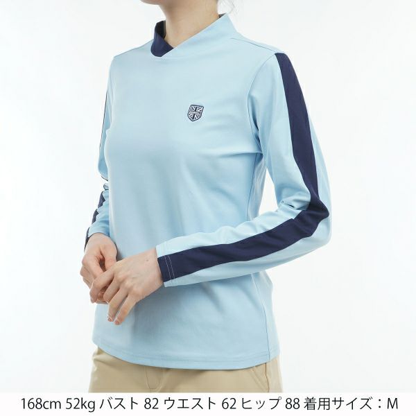 ツアーティー TOUR TEE レディース レディース ストレッチロングスリーブ モックネックシャツ ADLA456 詳細7
