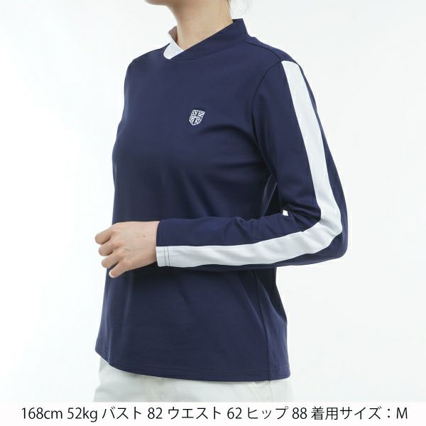 ツアーティー TOUR TEE レディース レディース ストレッチロングスリーブ モックネックシャツ ADLA456 詳細11