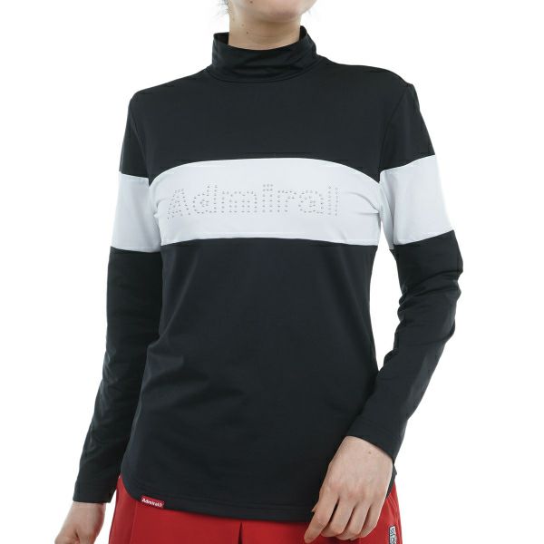 ツアーティー TOUR TEE レディース レディース 裏起毛 メタルロゴ ロングスリーブ モックシャツ ADLA459 詳細1