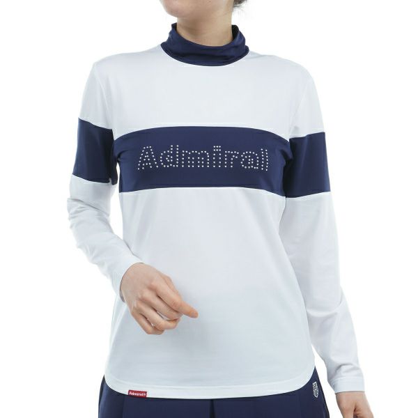 ツアーティー TOUR TEE レディース レディース 裏起毛 メタルロゴ ロングスリーブ モックシャツ ADLA459 詳細2