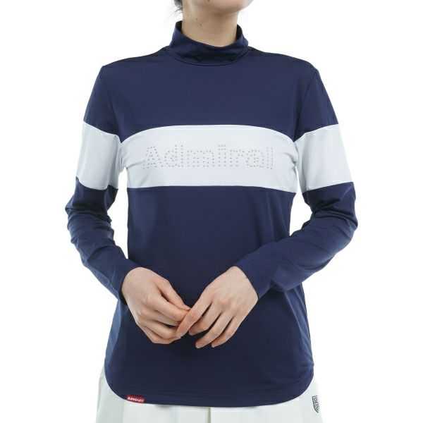 ツアーティー TOUR TEE レディース レディース 裏起毛 メタルロゴ ロングスリーブ モックシャツ ADLA459 詳細3