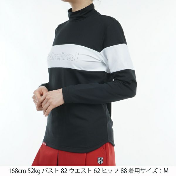 ツアーティー TOUR TEE レディース レディース 裏起毛 メタルロゴ ロングスリーブ モックシャツ ADLA459 詳細4