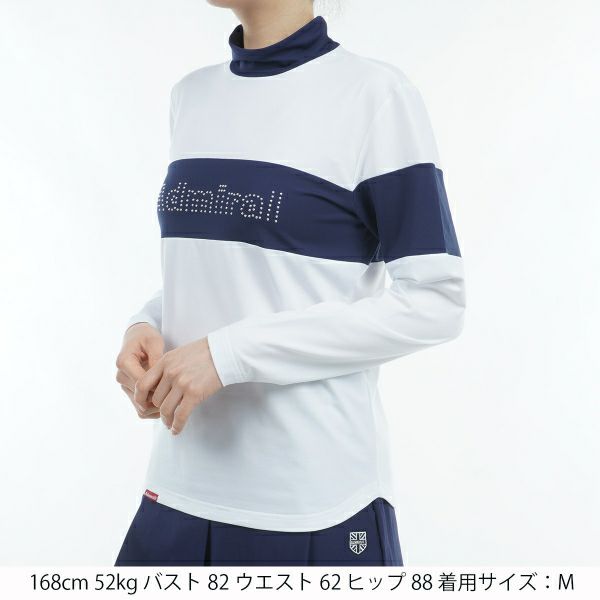 ツアーティー TOUR TEE レディース レディース 裏起毛 メタルロゴ ロングスリーブ モックシャツ ADLA459 詳細6