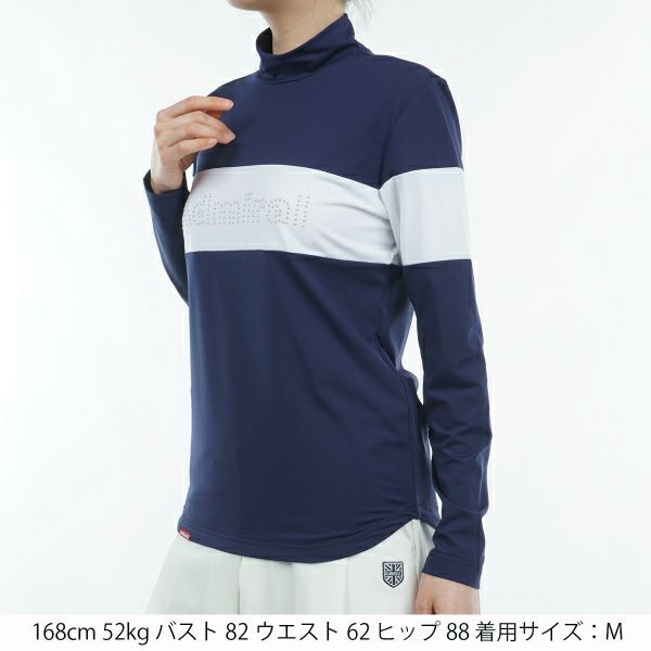 ツアーティー TOUR TEE レディース レディース 裏起毛 メタルロゴ ロングスリーブ モックシャツ ADLA459 詳細8