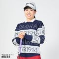 ツアーティー TOUR TEE レディース レディース ゴルフ&ロゴボーダー クルーセーター ADLA464 詳細1