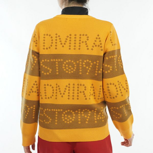 ツアーティー TOUR TEE レディース レディース ゴルフ&ロゴボーダー クルーセーター ADLA464 詳細11