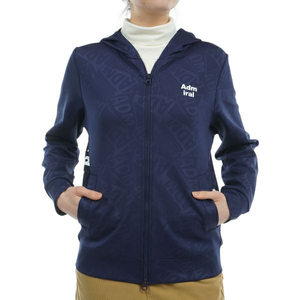 ツアーティー TOUR TEE レディース レディース エンボスロゴ ダンボール フルジップパーカ ADLA467 詳細3