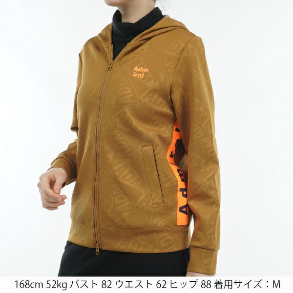 ツアーティー TOUR TEE レディース レディース エンボスロゴ ダンボール フルジップパーカ ADLA467 詳細6