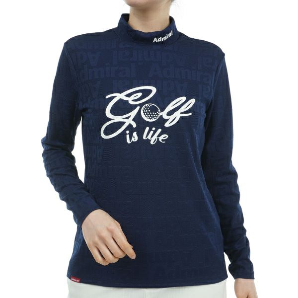 ツアーティー TOUR TEE レディース レディース ゴルフ&ロゴ ロングスリーブ モックシャツ ADLA468 詳細3