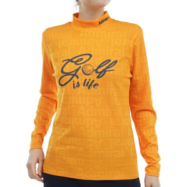 ツアーティー TOUR TEE レディース レディース ゴルフ&ロゴ ロングスリーブ モックシャツ ADLA468 詳細4