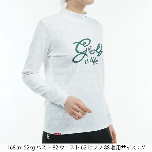 ツアーティー TOUR TEE レディース レディース ゴルフ&ロゴ ロングスリーブ モックシャツ ADLA468 詳細7