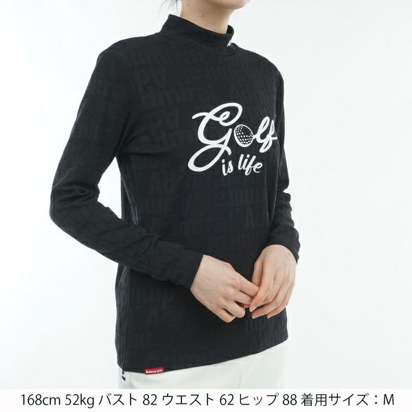 ツアーティー TOUR TEE レディース レディース ゴルフ&ロゴ ロングスリーブ モックシャツ ADLA468 詳細9