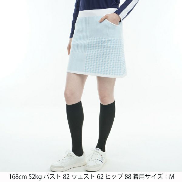 ツアーティー TOUR TEE レディース レディース パターンミックス ニットスカート ADLA473 詳細6