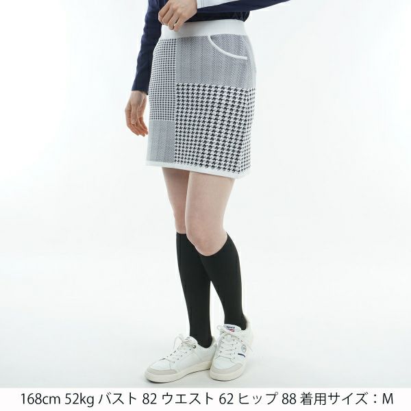 ツアーティー TOUR TEE レディース レディース パターンミックス ニットスカート ADLA473 詳細8
