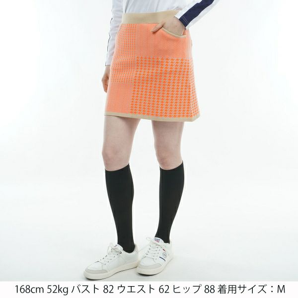 ツアーティー TOUR TEE レディース レディース パターンミックス ニットスカート ADLA473 詳細10