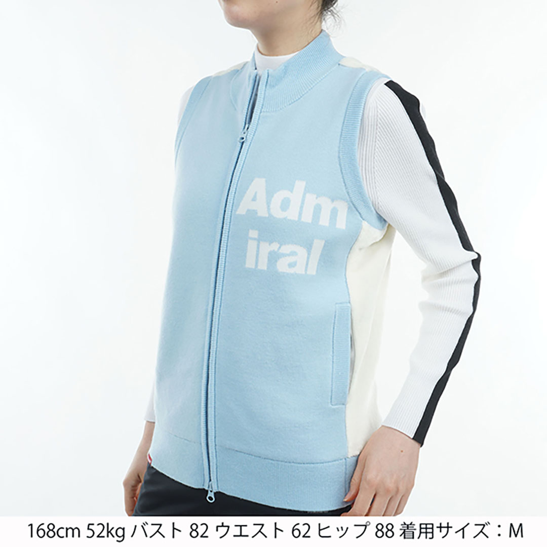 ツアーティー TOUR TEE レディース レディース バックボア フルジップベスト ADLA474 詳細8