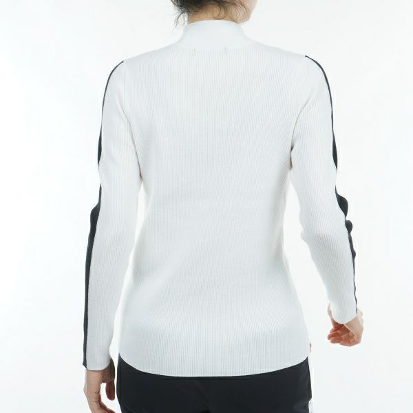 ツアーティー TOUR TEE レディース レディース フロントスリット モックネックリブセーター ADLA476 詳細7