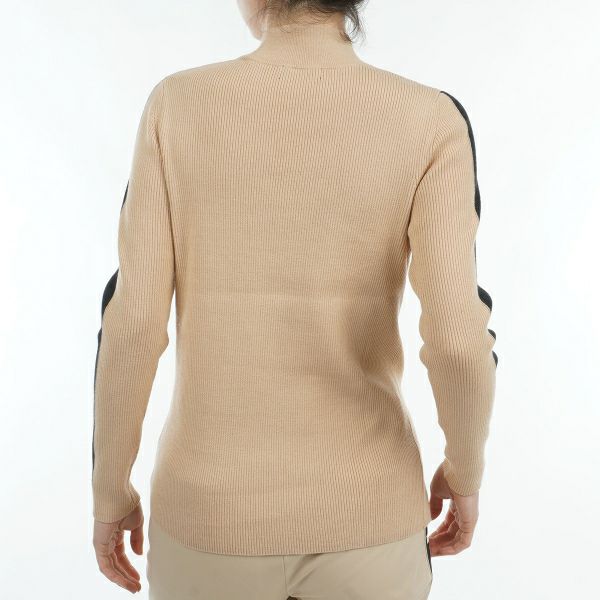 ツアーティー TOUR TEE レディース レディース フロントスリット モックネックリブセーター ADLA476 詳細11