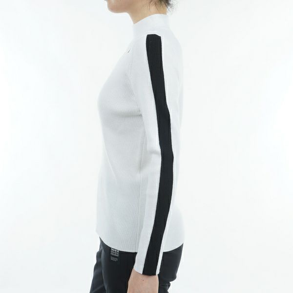 ツアーティー TOUR TEE レディース レディース フロントスリット モックネックリブセーター ADLA476 詳細12