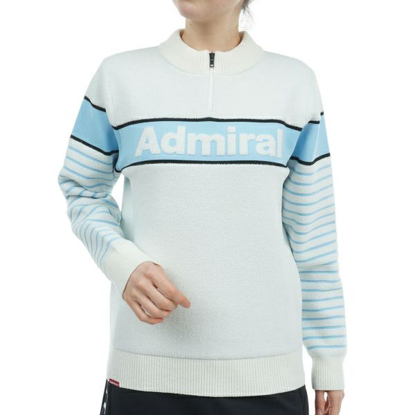40%OFF】[アドミラル ゴルフ]レディース モールヤーン ハーフジップ