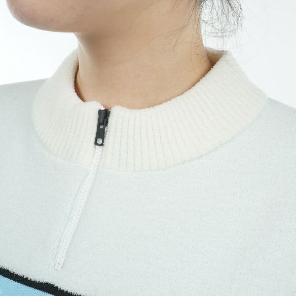 ツアーティー TOUR TEE レディース レディース モールヤーン ハーフジップセーター ADLA485 詳細13