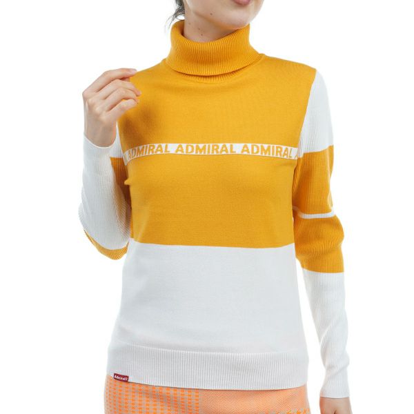 ツアーティー TOUR TEE レディース レディース パネルカラー タートルネックセーター ADLA486 詳細3