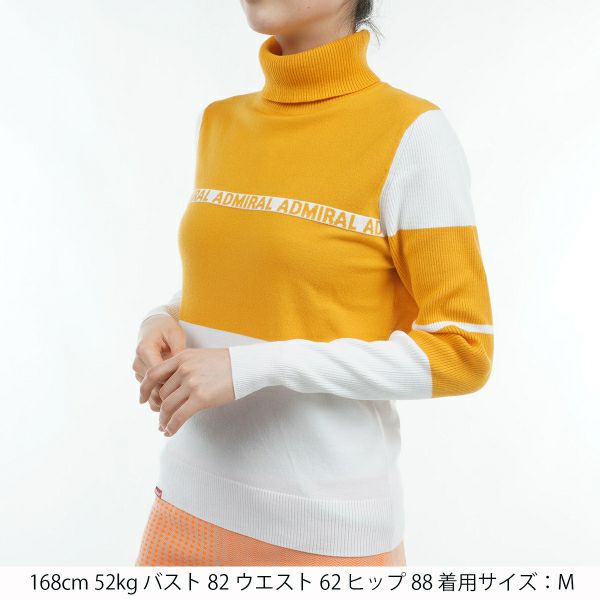 ツアーティー TOUR TEE レディース レディース パネルカラー タートルネックセーター ADLA486 詳細10