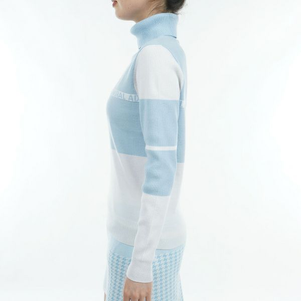 ツアーティー TOUR TEE レディース レディース パネルカラー タートルネックセーター ADLA486 詳細12