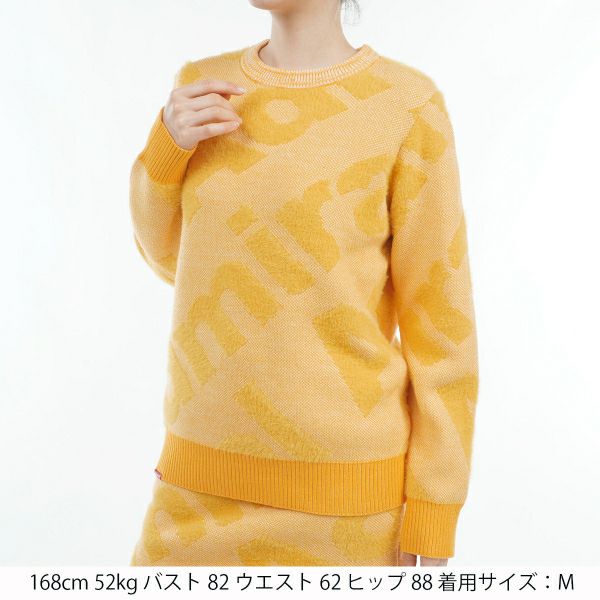 ツアーティー TOUR TEE レディース レディース フェザーロゴ ツイーディークルーセーター ADLA487 詳細4