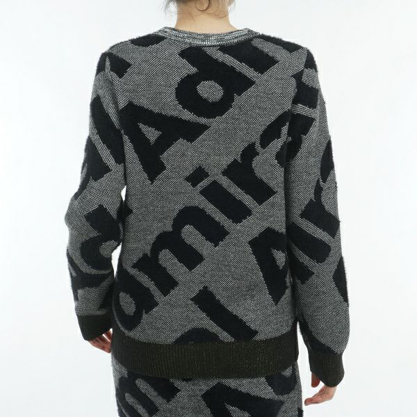 ツアーティー TOUR TEE レディース レディース フェザーロゴ ツイーディークルーセーター ADLA487 詳細7