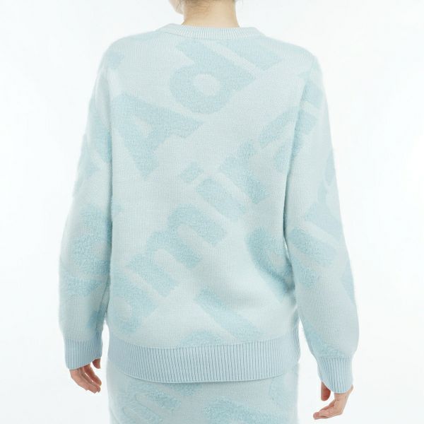 ツアーティー TOUR TEE レディース レディース フェザーロゴ ツイーディークルーセーター ADLA487 詳細9