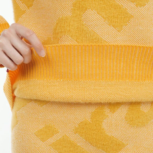 ツアーティー TOUR TEE レディース レディース フェザーロゴ ツイーディークルーセーター ADLA487 詳細15