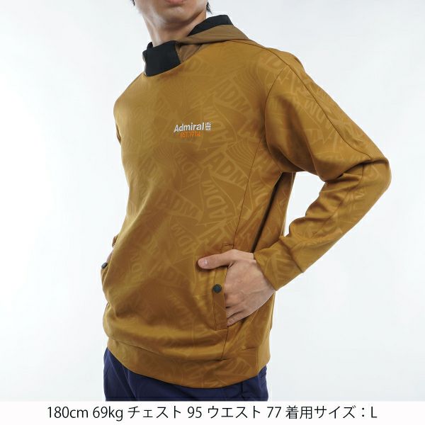 ツアーティー TOUR TEE メンズ メンズ エンボスロゴ ダンボールパーカ ADMA451 詳細4