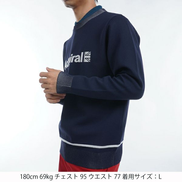 ツアーティー TOUR TEE メンズ メンズ フラッグロゴ クルーネックセーター ADMA452 詳細11