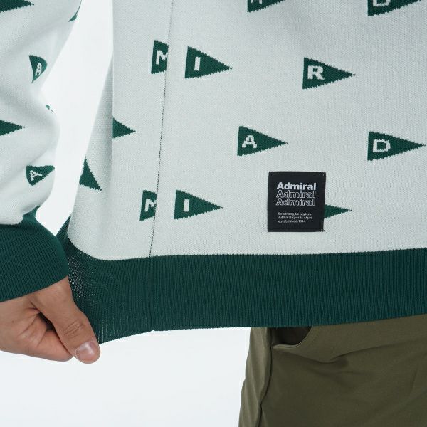 ツアーティー TOUR TEE メンズ メンズ フラッグジャカード クルーセーター ADMA453 詳細12