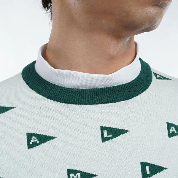 ツアーティー TOUR TEE メンズ メンズ フラッグジャカード クルーセーター ADMA453 詳細13