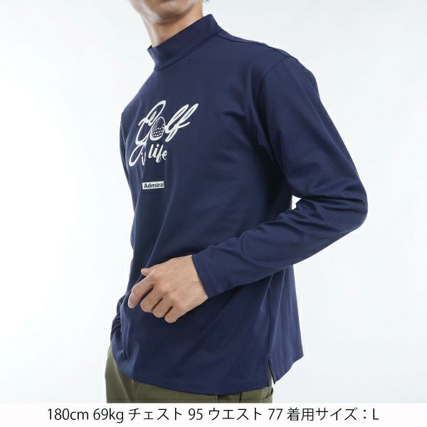 ツアーティー TOUR TEE メンズ メンズ ストレッチロングスリーブ モックネックシャツ ADMA455 詳細10