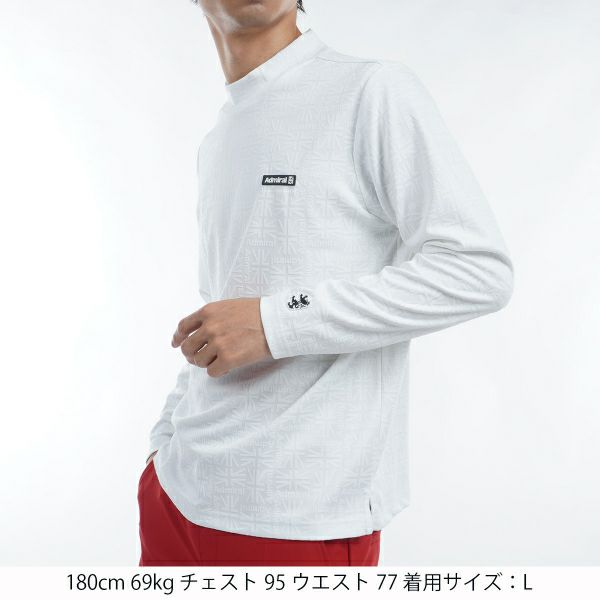 ツアーティー TOUR TEE メンズ メンズ UJジャガード ロングスリーブ モックネックシャツ ADMA456 詳細7