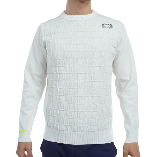 ツアーティー TOUR TEE メンズ メンズ ロゴジャガード クルーネックセーター ADMA460 詳細2