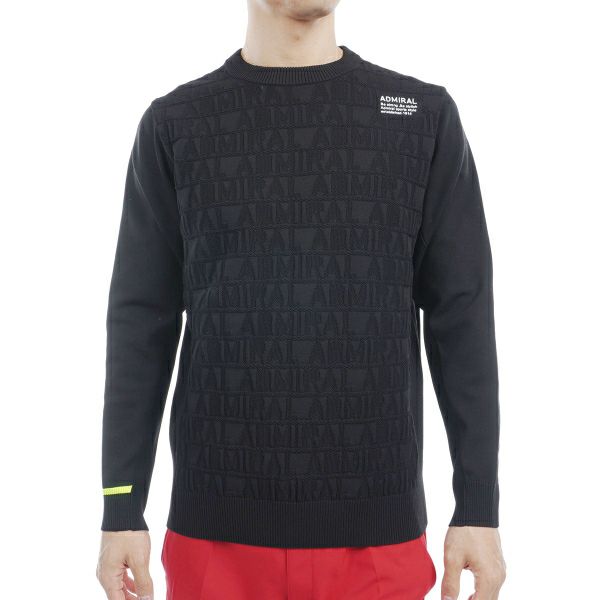 ツアーティー TOUR TEE メンズ メンズ ロゴジャガード クルーネックセーター ADMA460 詳細3