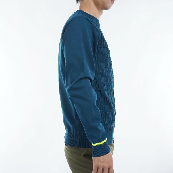ツアーティー TOUR TEE メンズ メンズ ロゴジャガード クルーネックセーター ADMA460 詳細11