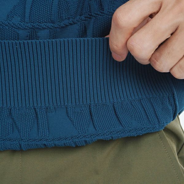 ツアーティー TOUR TEE メンズ メンズ ロゴジャガード クルーネックセーター ADMA460 詳細16