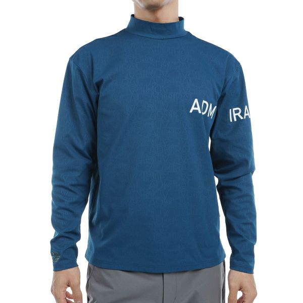 ツアーティー TOUR TEE メンズ メンズ ロゴエンボスストレッチ ロングスリーブ モックネックシャツ ADMA463 詳細1