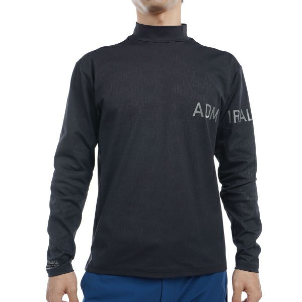 ツアーティー TOUR TEE メンズ メンズ ロゴエンボスストレッチ ロングスリーブ モックネックシャツ ADMA463 詳細3