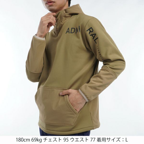 ツアーティー TOUR TEE メンズ メンズ ロゴ ハイブリッドパーカー ADMA465 詳細6