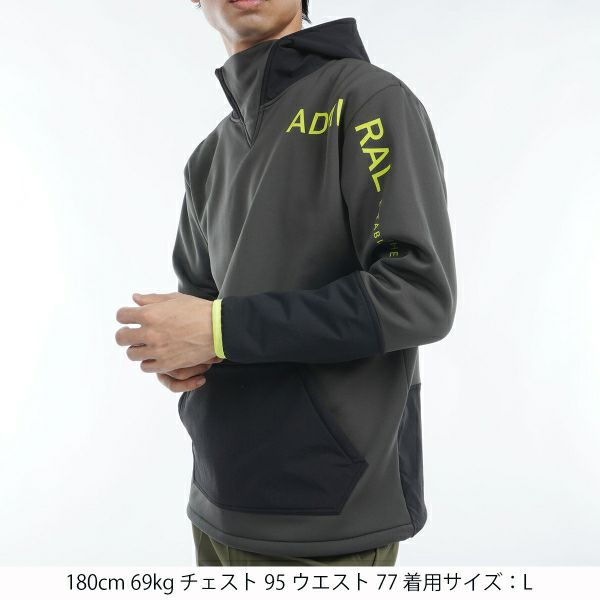 ツアーティー TOUR TEE メンズ メンズ ロゴ ハイブリッドパーカー ADMA465 詳細8