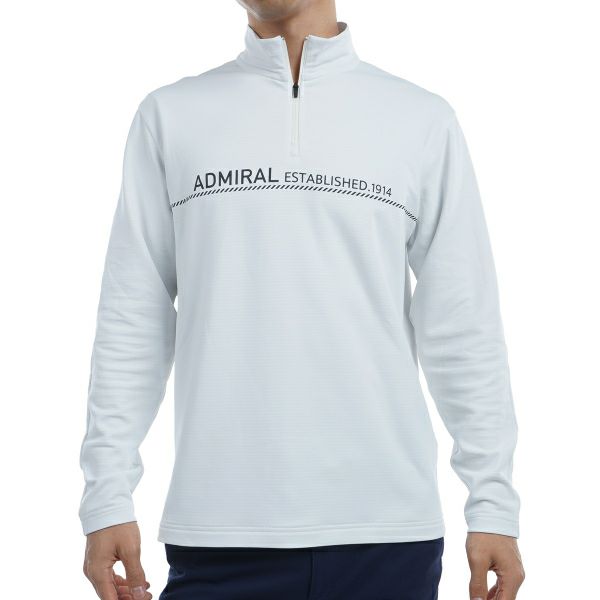ツアーティー TOUR TEE メンズ メンズ 裏起毛 ロングスリーブハーフジップシャツ ADMA467 詳細1